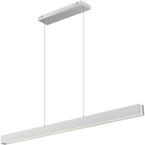 Hudson Linear Chandelier Ceiling Light in Brushed Nickel