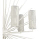 Sea Urchin 6 Light 27 inch White Coral Chandelier Ceiling Light