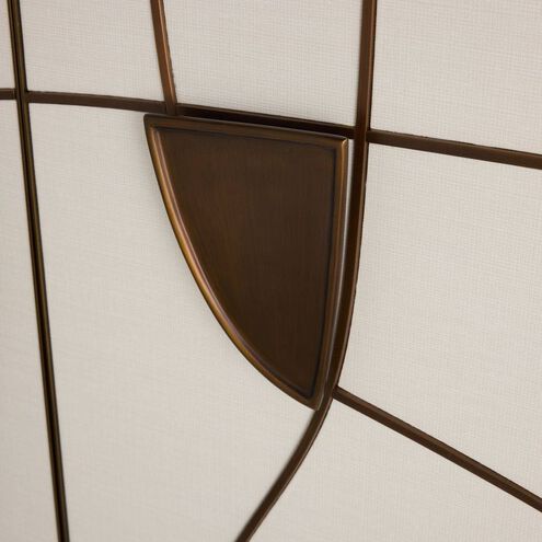 Hardin Oyster and Beige with Heritage Brass Cabinet