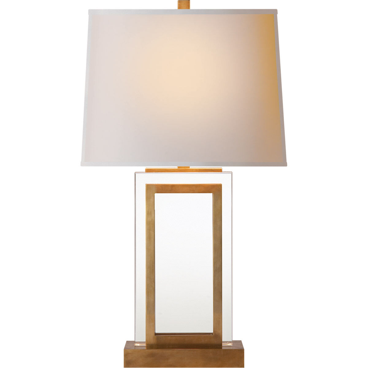 Visual comfort crystal lamp top