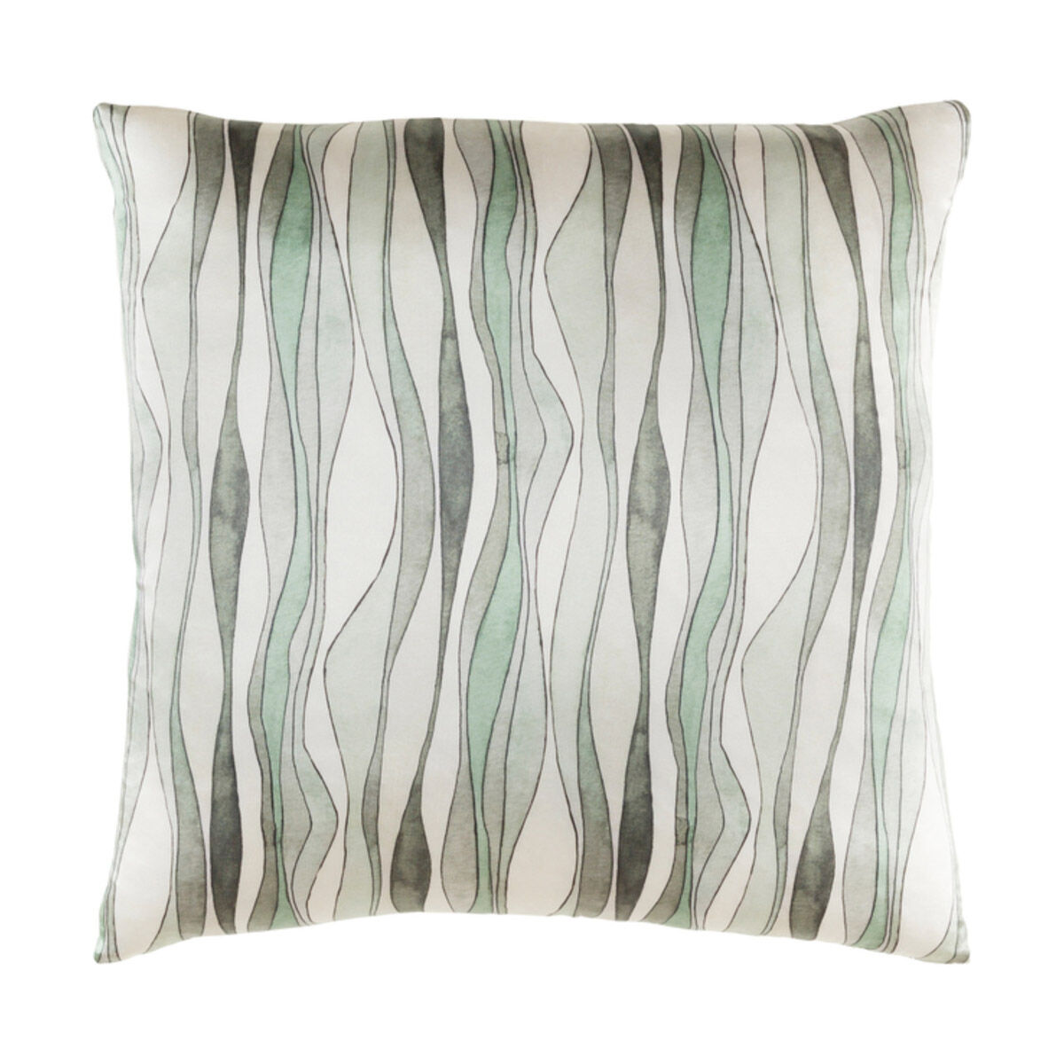 Natural Affinity 20 X 20 inch Cream and Mint Throw Pillow