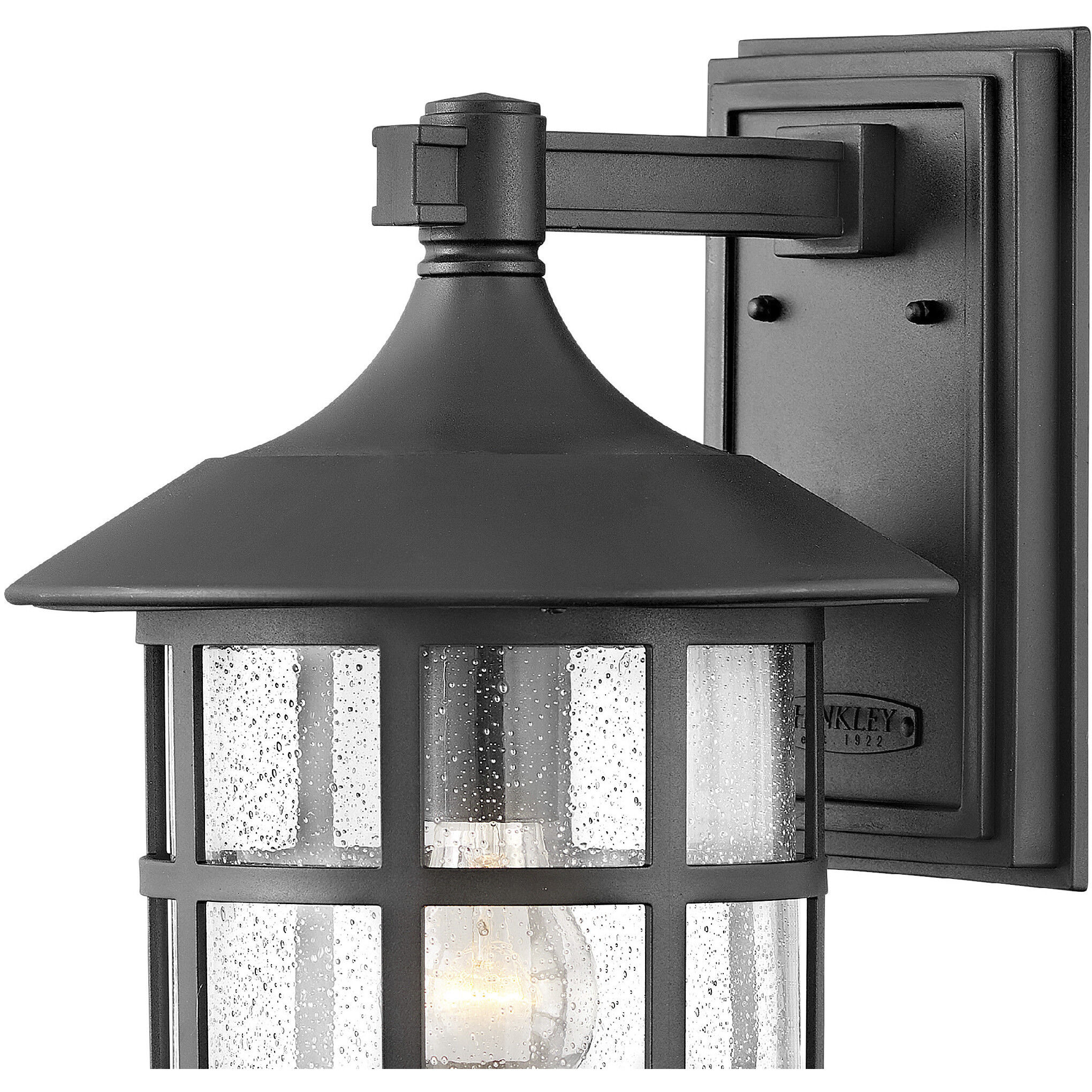 Freeport Coastal Elements Outdoor Wall Mount Lantern in Textured Black