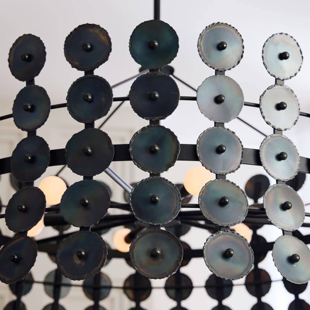 Imperia 6 Light 36 inch Burnt Iron Chandelier Ceiling Light