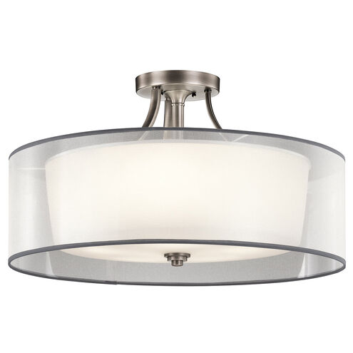 Lacey 5 Light 28 inch Antique Pewter Semi Flush Light Ceiling Light