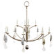 Lowcountry 10 Light Antique Platinum Chandelier Ceiling Light in Medium