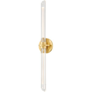 Knighton LED 4.75 inch Aged Brass Bath and Vanity Wall Light