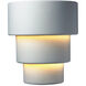 Ambiance Terrace LED 14.25 inch Matte White Outdoor Wall Sconce, Large