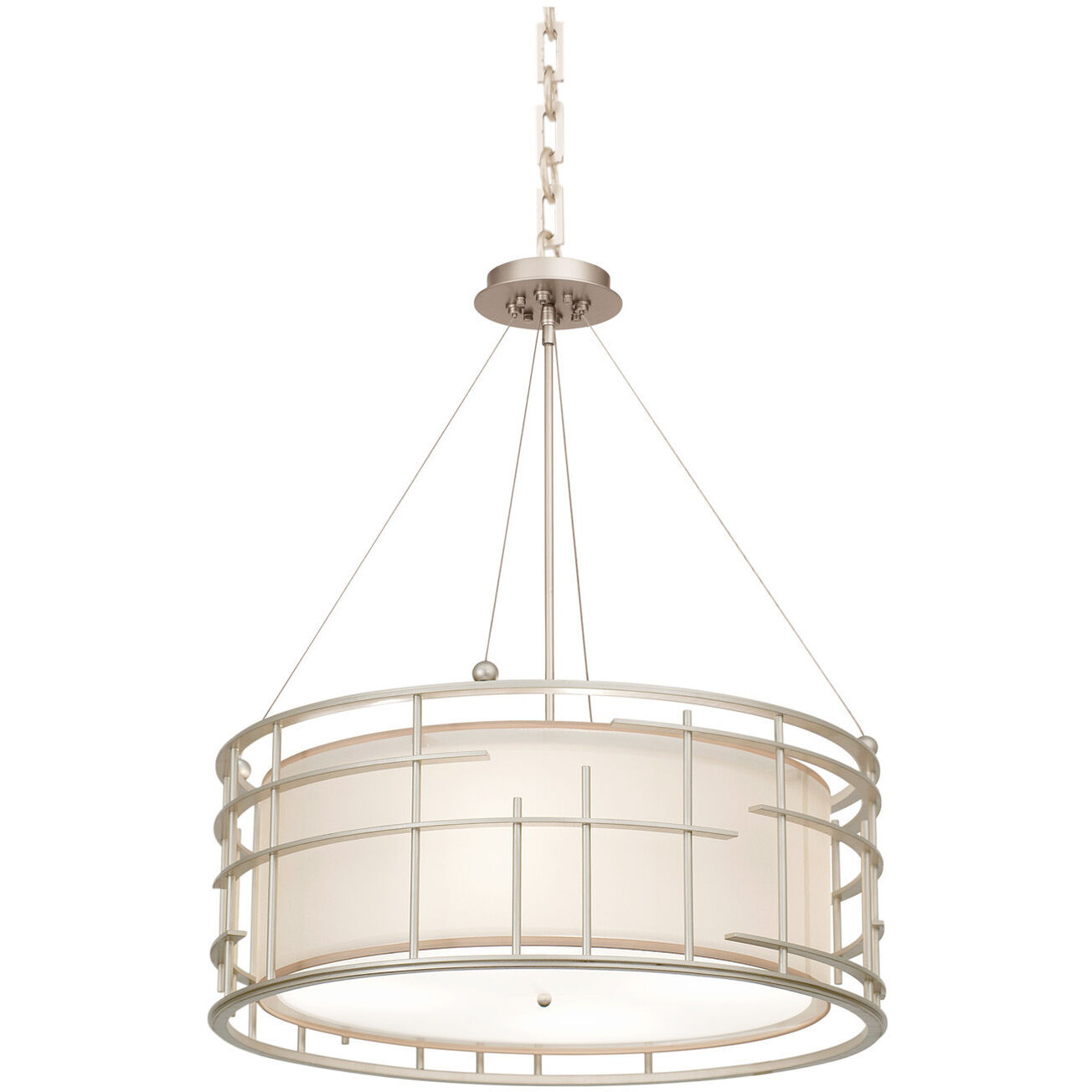 Atelier 4 Light 26 inch Tarnished Silver Pendant Ceiling Light