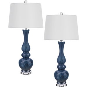 Paimio 32 inch 150.00 watt Deep Blue Table Lamp Portable Light, Candlestick Style