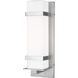Alban 1 Light 18 inch Satin Aluminum Outdoor Wall Lantern, Medium