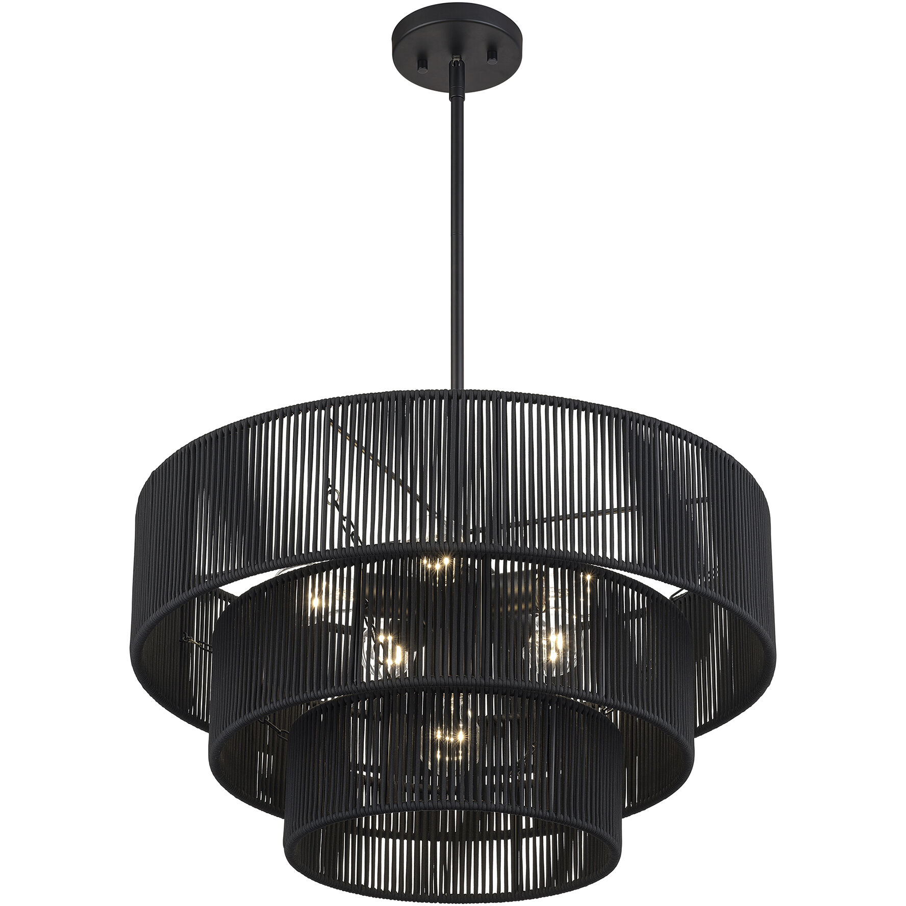 Acordia 6 Light 23 inch Black Pendant Chandelier Ceiling Light