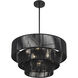 Acordia 6 Light 23 inch Black Pendant Chandelier Ceiling Light