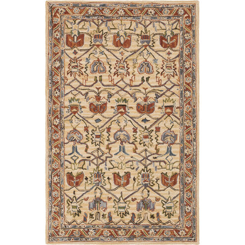 Artemis 36 X 24 inch Brick Red Rug in 2 x 3, Rectangle