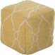 Fallon 18 inch Saffron Pouf, Cube