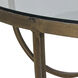 Wilbur 36 X 36 inch Forged Champagne and Ivory Marble Coffee Table