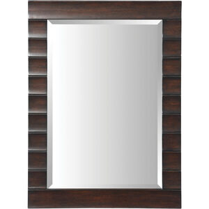 Wave 32 X 24 inch Brown Wall Mirror