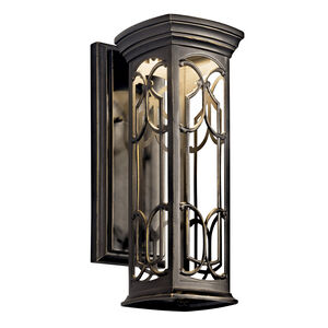 Franceasi LED 15 inch Olde Bronze Outdoor Wall, Small