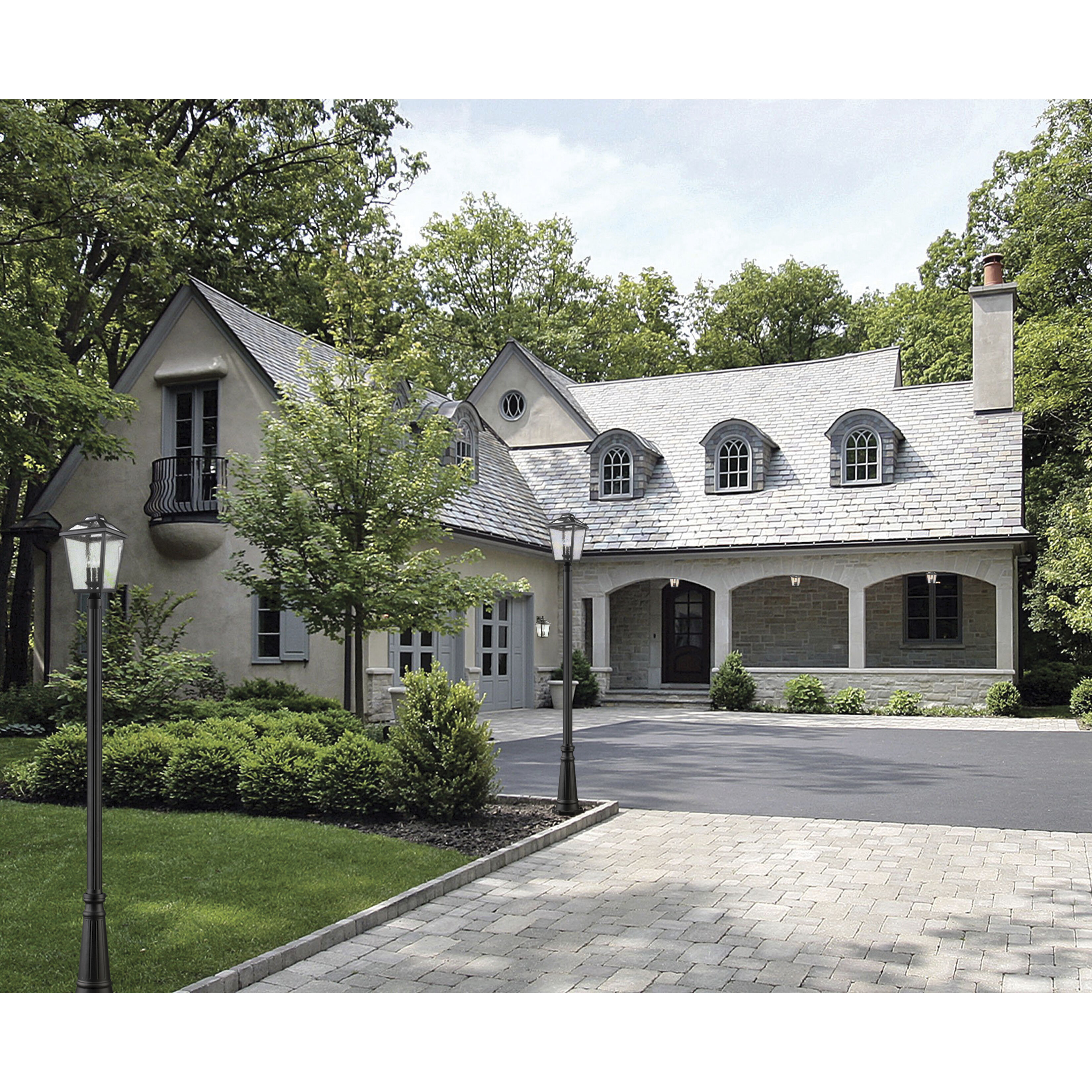 Bayland Outdoor Wall Light in Black