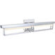 Pane LED 27.75 inch Chrome Bath Vanity Light Wall Light