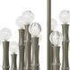 Kane 30 Light 17.75 inch Smokey Taupe with Polished Nickel Chandelier Ceiling Light in Smoky Taupe