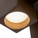 Bosco 15 inch Walnut Flush Mount Ceiling Light