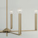 Portman 5 Light 27.75 inch Aged Brass Chandelier Ceiling Light
