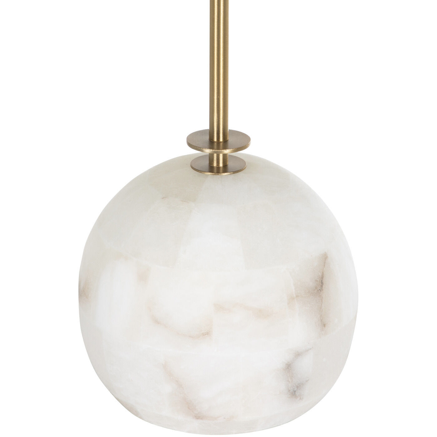 Vivianna 35.5 inch Antique Brass / Natural Tiled Alabaster Table Lamp Portable Light