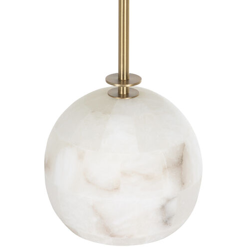 Vivianna 35.5 inch Antique Brass / Natural Tiled Alabaster Table Lamp Portable Light