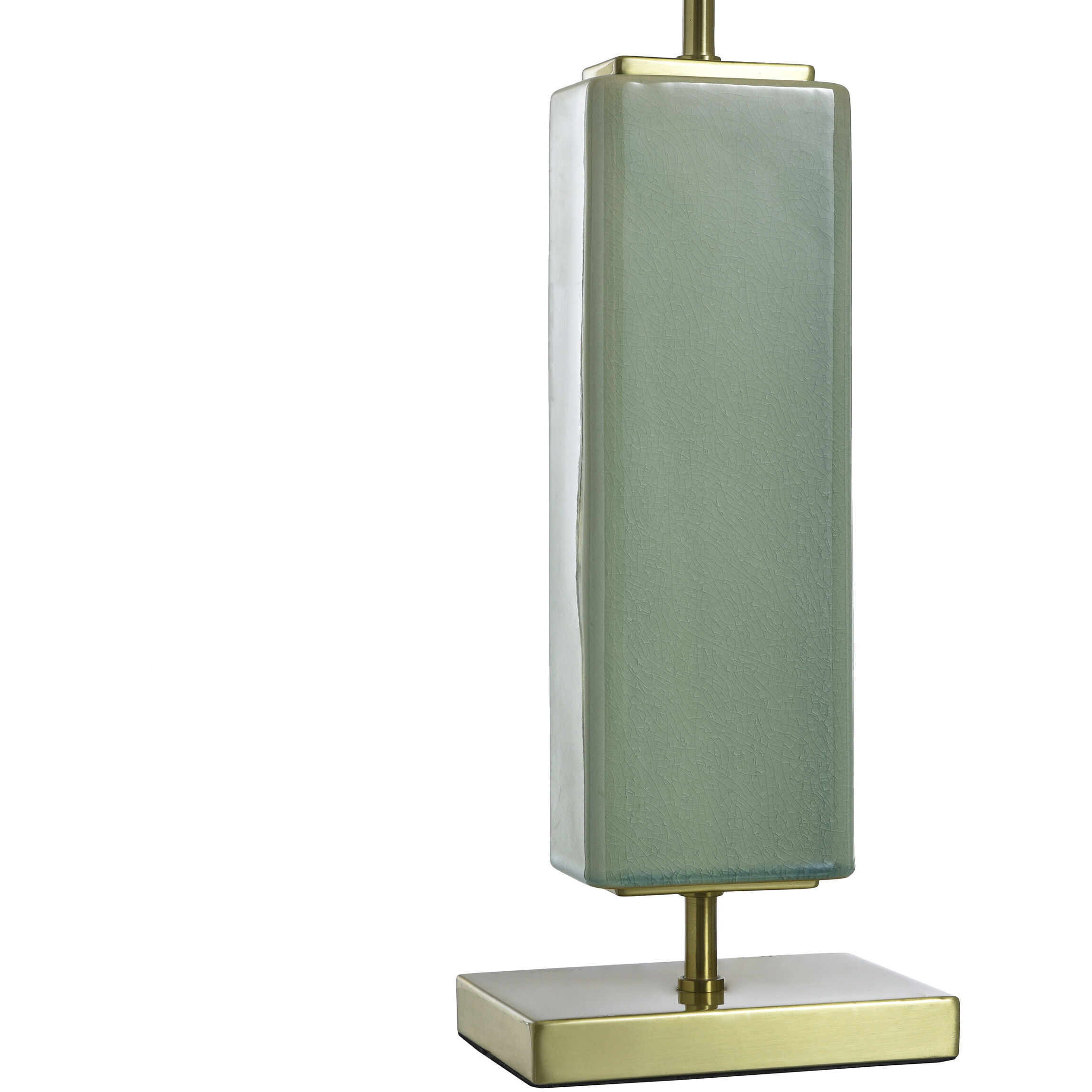 Dann Foley 30.5 inch 150 watt Melon Green and Brushed Brass Table Lamp Portable Light
