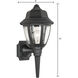 Capi 1 Light 18 inch Black Outdoor Wall Sconce