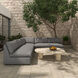 Miles Grey Outdoor Modular in Light Grey, 5 Piece