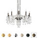 Signature Rainier 10 Light 33 inch Antique Silver Chandelier Ceiling Light