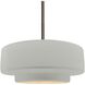 Radiance 1 Light 14.5 inch Matte White and Champagne Gold and Brushed Nickel Pendant Ceiling Light