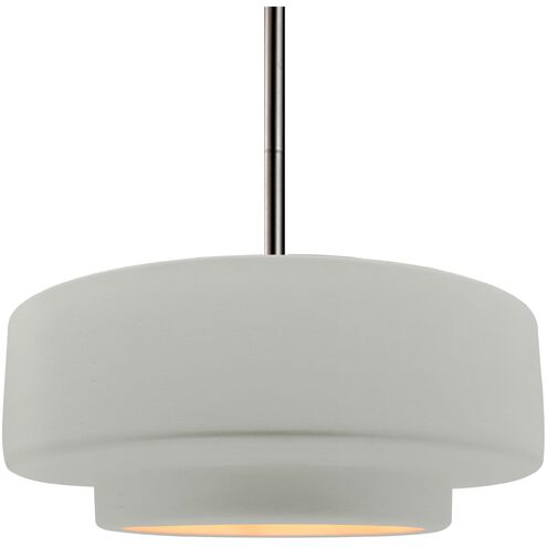 Radiance 1 Light 14.5 inch Matte White and Champagne Gold and Brushed Nickel Pendant Ceiling Light