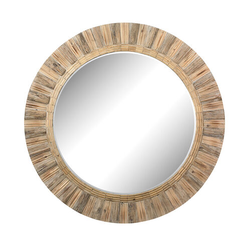 Green View 64 X 64 inch Natural with Clear Wall Mirror, Round