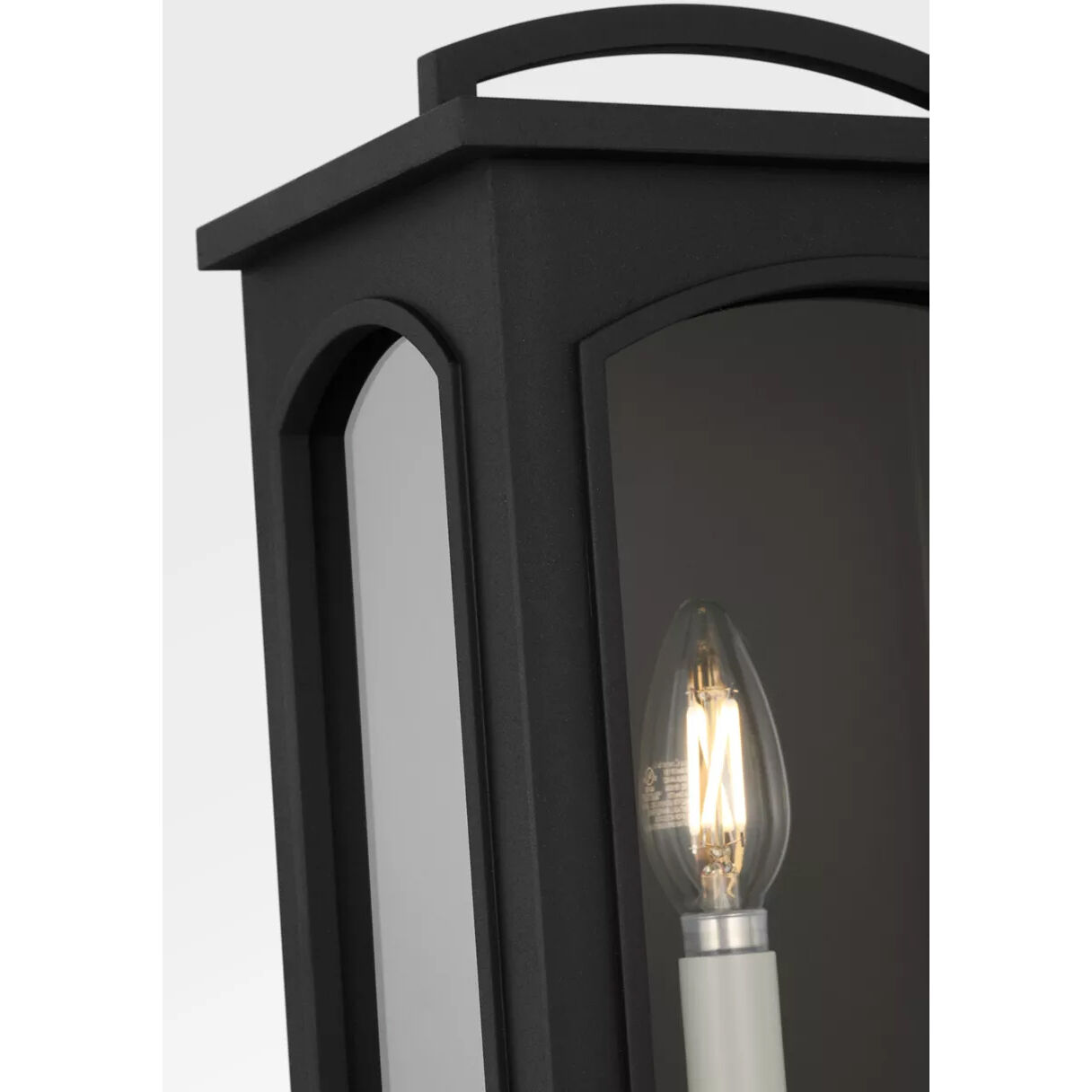 C&M by Chapman & Myers Modesto 1 Light 15.38 inch Textured Black Outdoor Wall Lantern
