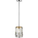 Oberon 1 Light 6.5 inch Chrome Pendant Ceiling Light