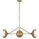 Alora Mood Perth 3 Light 39.88 inch Brushed Gold Chandelier Ceiling Light