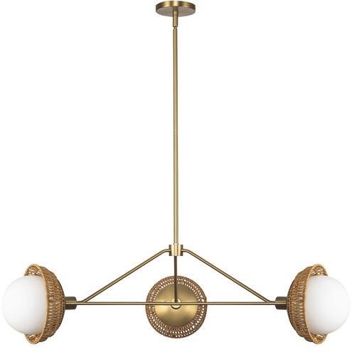 Alora Mood Perth 3 Light 39.88 inch Brushed Gold Chandelier Ceiling Light