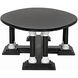 Desoto 66 X 38 inch Hand Rubbed Black with Solid White Coffee Table