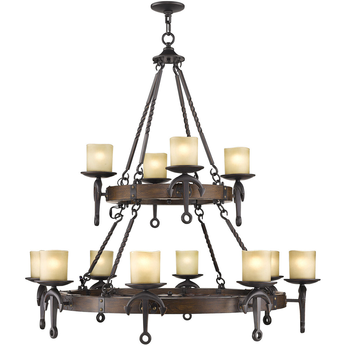 Cape May 12 Light 48 inch Olde Bronze Chandelier Ceiling Light