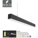 LIN LED 48 inch Black Indoor Linear Pendant Ceiling Light