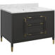 Verona 48 X 34 inch Black and Natural and White and Champagne Bath Vanity Sink
