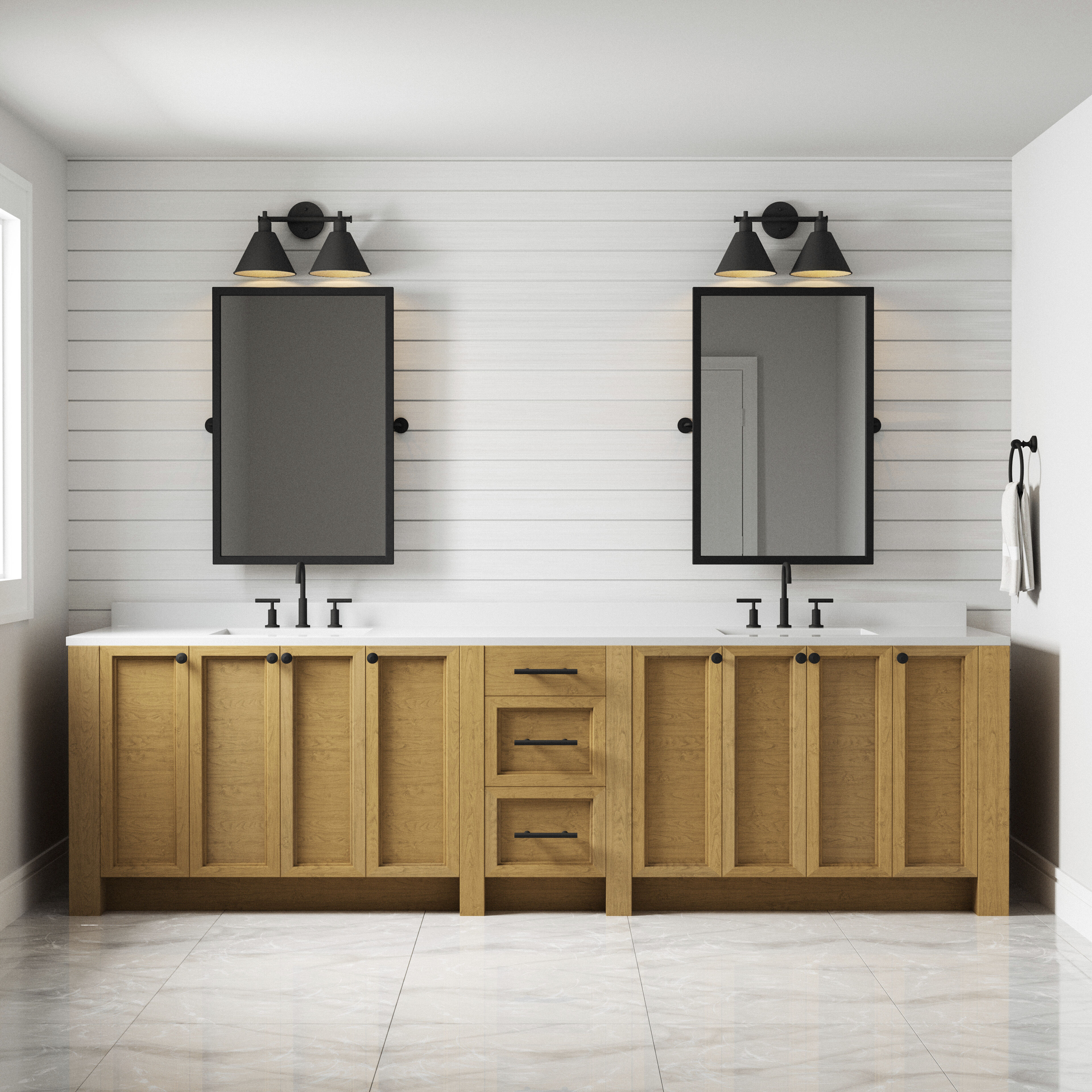 Abbington 2 Light 17.5 inch Matte Black Vanity Light Wall Light