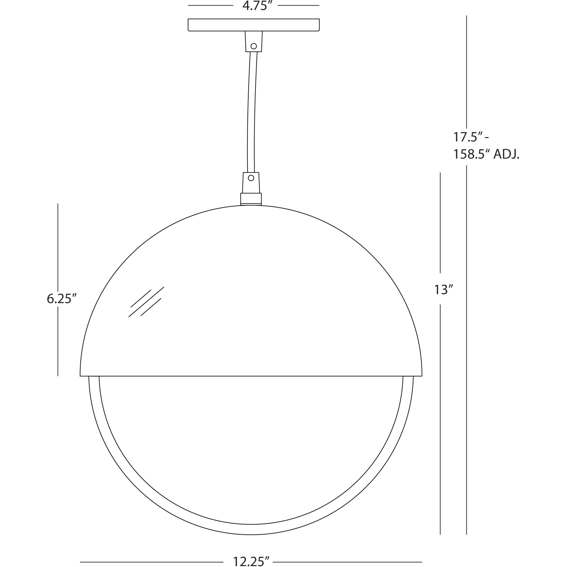 Mavisten Edition Copernica 1 Light 12.25 inch Lacquered Burnished Brass Pendant Ceiling Light
