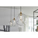 Lisa McDennon Skye 1 Light 10.75 inch Heritage Brass Indoor Pendant Ceiling Light