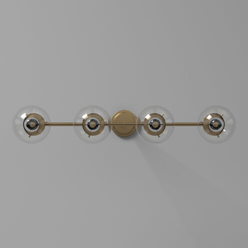 Knoll 4 Light 33 inch Brushed Gold Island Pendant Ceiling Light