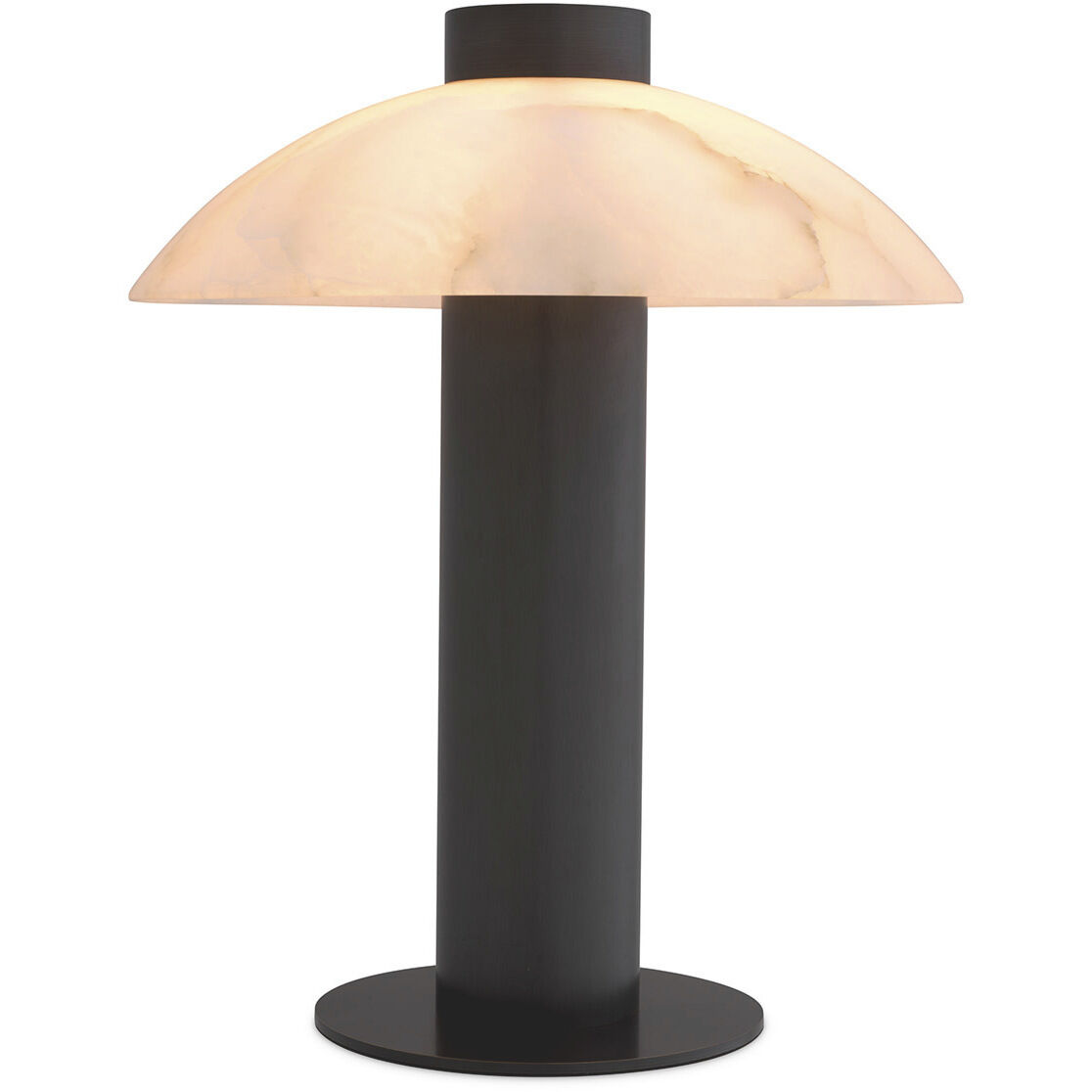 Châtel 19.29 inch 8 watt Bronze Highlight with Alabaster Table Lamp Portable Light