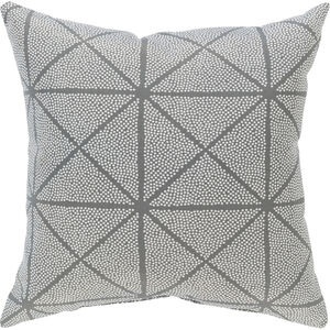 Mazarine 16 X 16 inch Medium Gray/White Pillow Cover