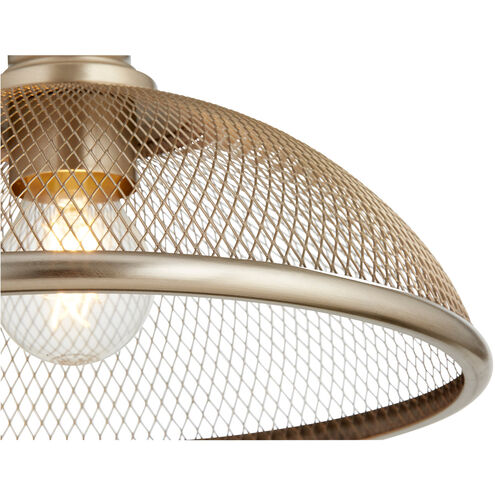 Omni 1 Light 12 inch Aged Brass Pendant Ceiling Light